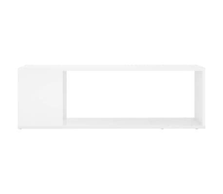 vidaXL TV-Schrank Hochglanz-Wei&szlig; 100x24x32 cm Holzwerkstoff