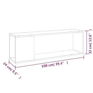 TV stolek bílý s vysokým leskem 100x24x32 cm kompozitní dřevo - obrázek 8