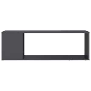 vidaXL Televizoriaus spintelė, pilka, 100x24x32cm, MDP, blizgi