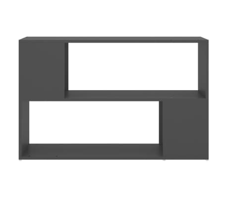 vidaXL Book Cabinet Grey 100x24x63 cm Engineered Wood