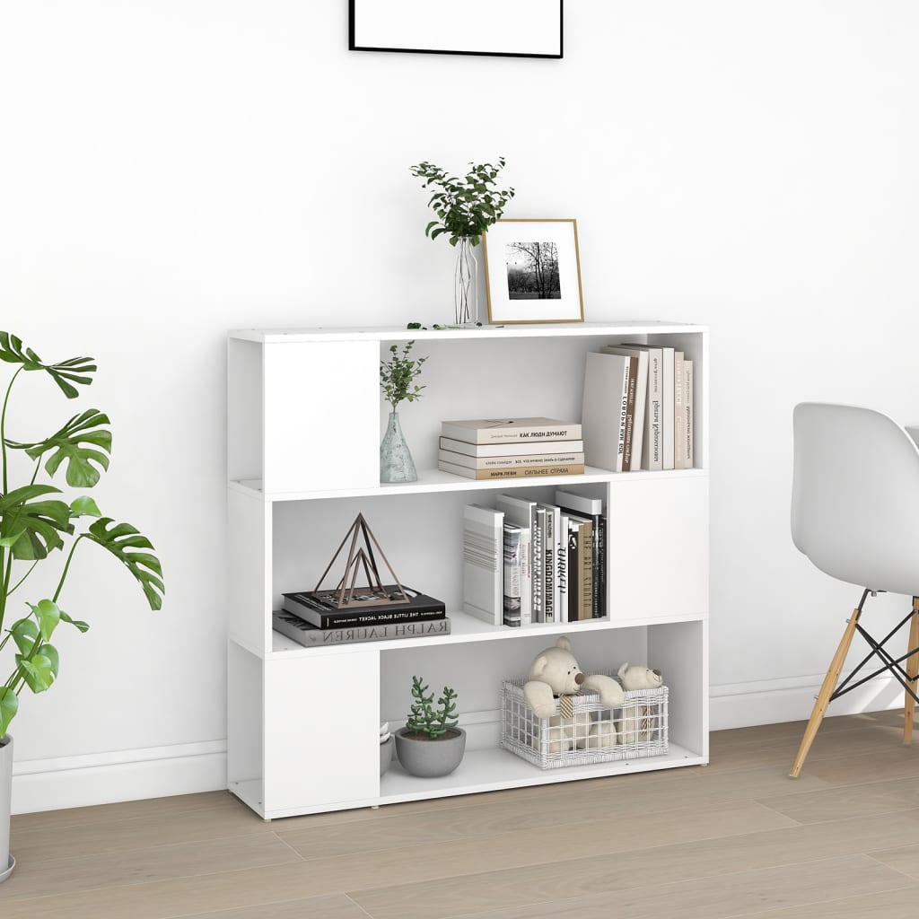 

vidaXL Boekenkast/kamerscherm 100x24x94 cm wit