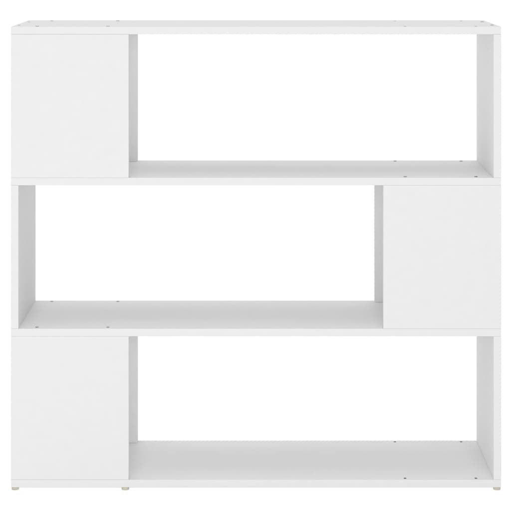 Fehér térelválasztó könyvszekrény 100 x 24 x 94 cm 