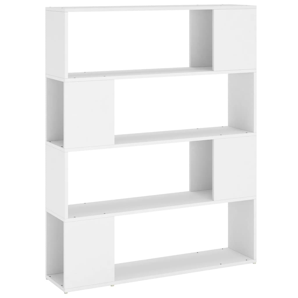 Bücherregal Raumteiler Weiß 100x24x124 cm