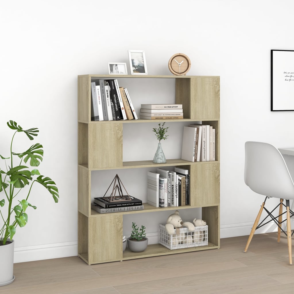 

vidaXL Boekenkast/kamerscherm 100x24x124 cm sonoma eikenkleurig