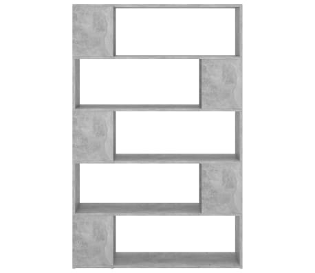 vidaXL B&uuml;cherregal Raumteiler Betongrau 100x24x155 cm Holzwerkstoff