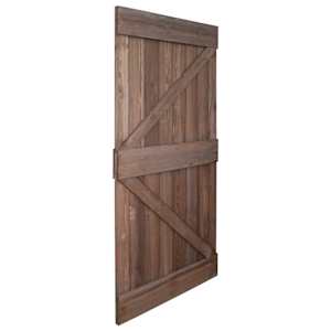 vidaXL Porte 100x210 cm Bois de pin massif Marron fonc&eacute;