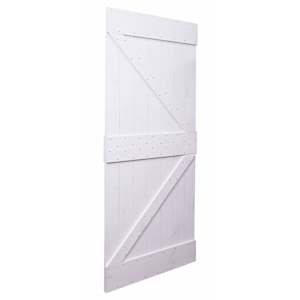 vidaXL Door 80x210 cm Solid Pine Wood White