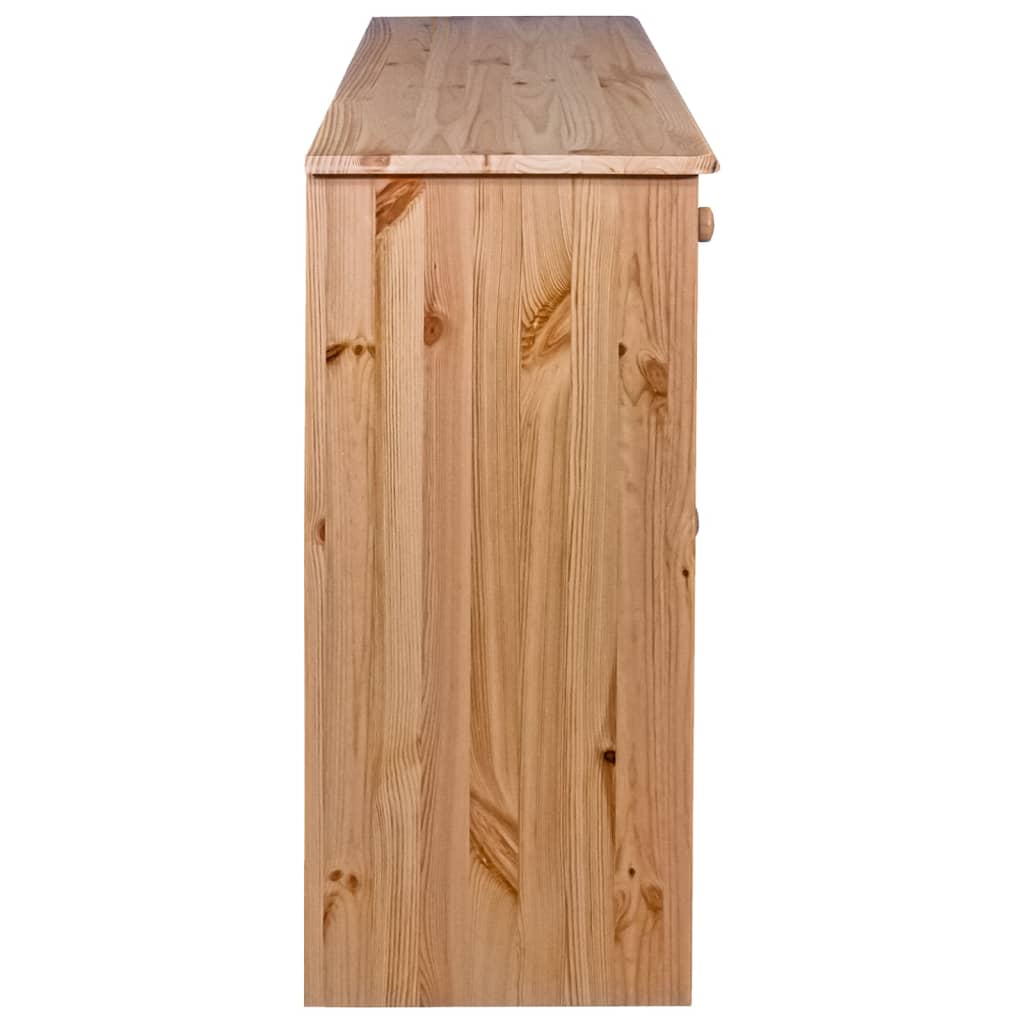 Příborník se 6 zásuvkami 113 x 35 x 73 cm masivní borové dřevo