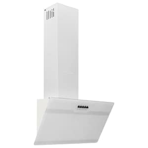 vidaXL pliidikubu 60 cm teras ja karastatud klaas valge