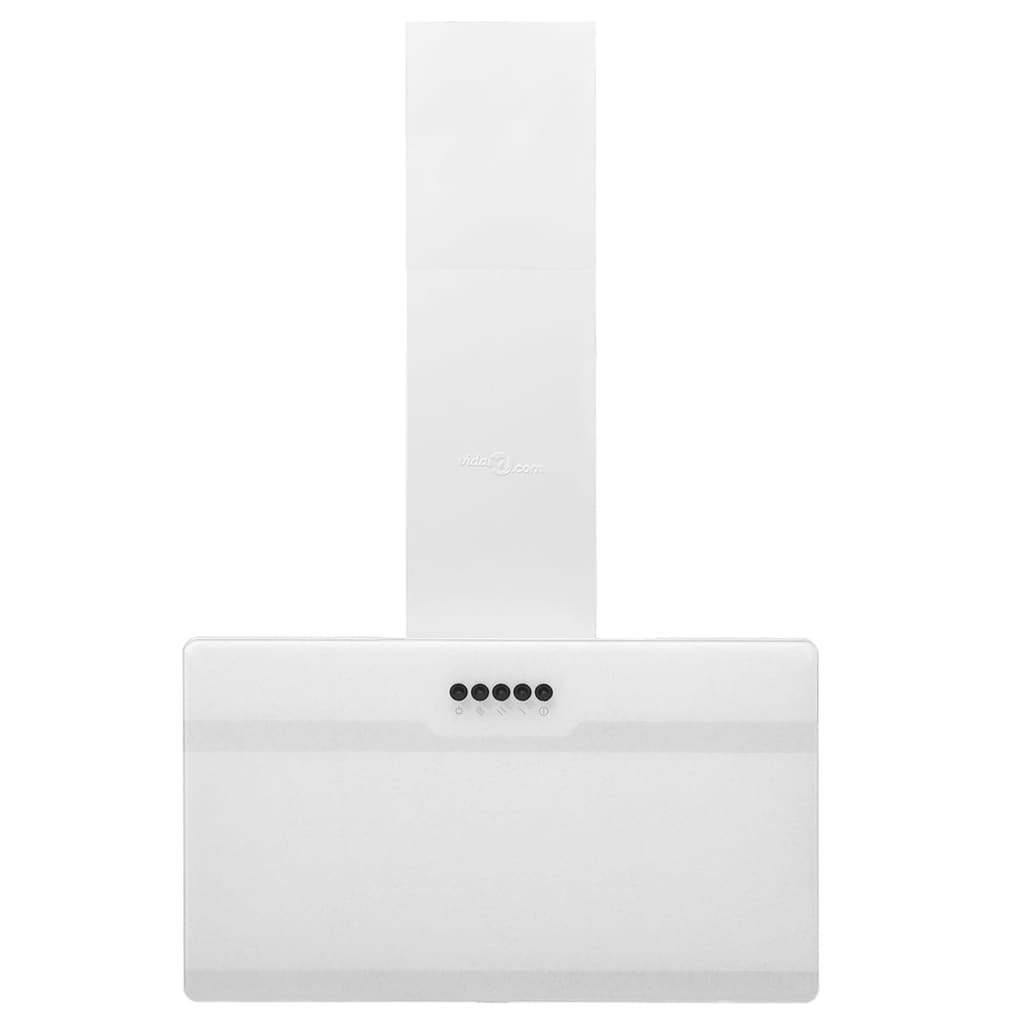 vidaXL Nástenný digestor 60 cm oceľ a tvrdené sklo biely