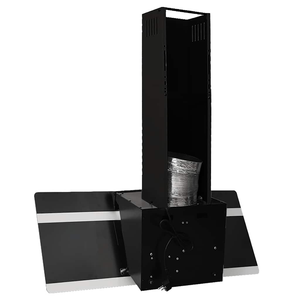 Hotte Murale 90 Cm Acier Et Verre Trempé Noir VidaXL 15 width=274