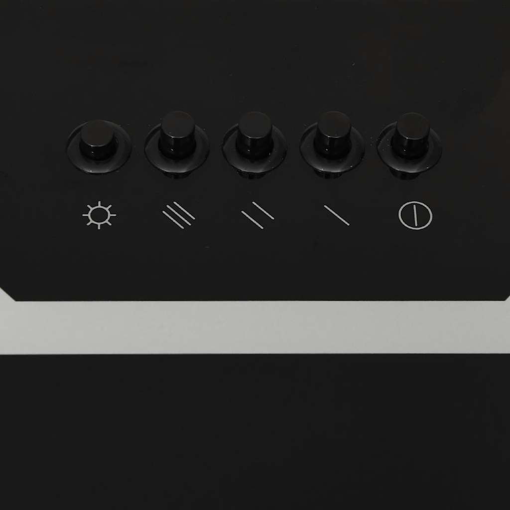 Hotte Murale 90 Cm Acier Et Verre Trempé Noir VidaXL 18 width=274