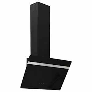 vidaXL pliidikubu, 60 cm, teras ja karastatud klaas, must