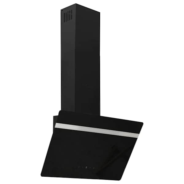 vidaXL pliidikubu, 60 cm, teras ja karastatud klaas, must