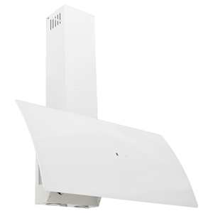 Nástěnná digestoř 90 cm ocel a tvrzené sklo bílá - obrázek 4