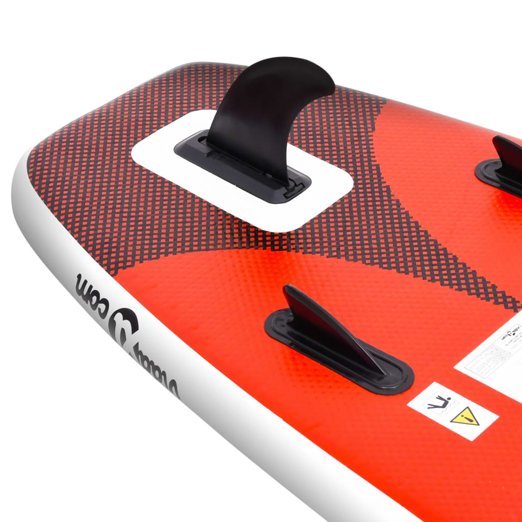  Nafukovací Stand up paddleboard červený 300x76x10 cm