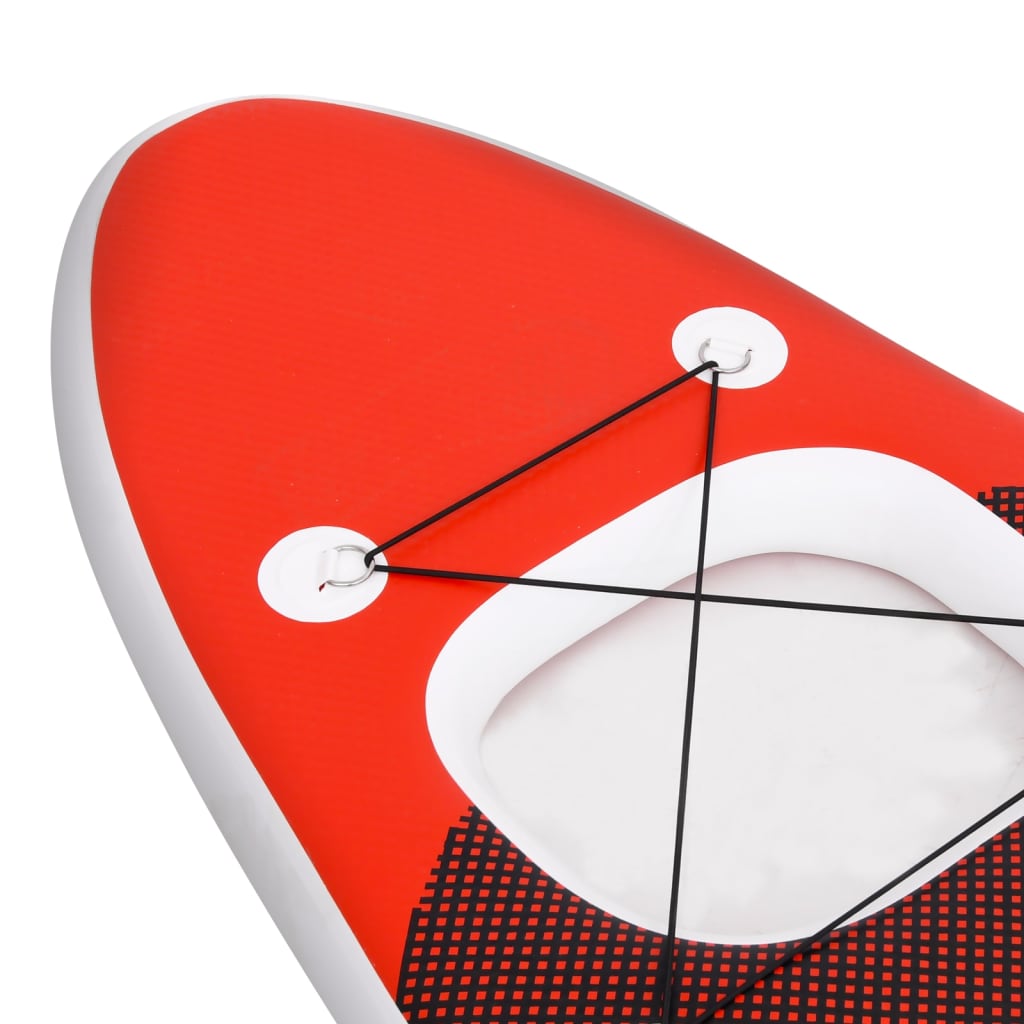  Nafukovací Stand up paddleboard červený 300x76x10 cm