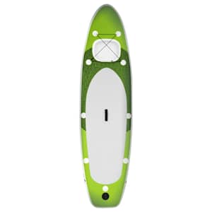 Nafukovací SUP paddleboard a příslušenství zelený 300x76x10 cm - obrázek 3