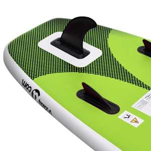 Nafukovací SUP paddleboard a příslušenství zelený 300x76x10 cm - obrázek 6