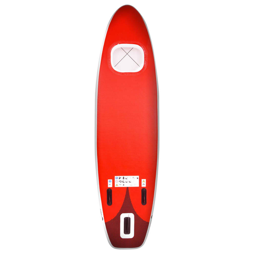 Nafukovací SUP paddleboard a příslušenství červený 330x76x10cm