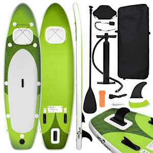Nafukovací SUP paddleboard a příslušenství zelený 330x76x10 cm - obrázek 1