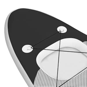 Nafukovací SUP paddleboard s příslušenstvím černý 330x76x10 cm - obrázek 7