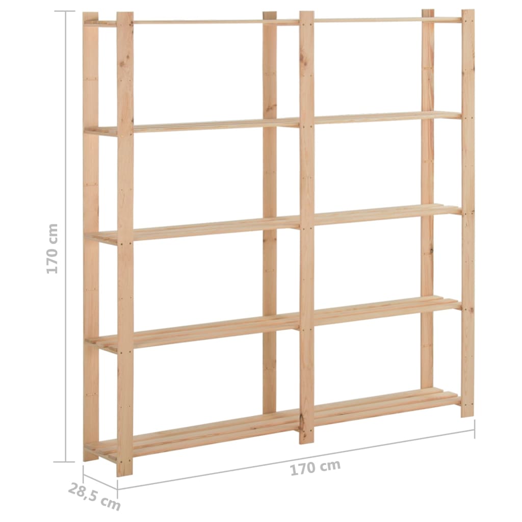 vidaXL 2x Legno Massello di Acacia Mensole Robuste Naturale Lavorazione  Artigianale Accattivanti Resistenti Ripiani Scaffali Libreria 60x20x18 cm