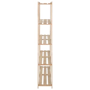 Úložný regál s 5 policemi 170 x 28,5 x 170 cm masivní borovice - obrázek 3
