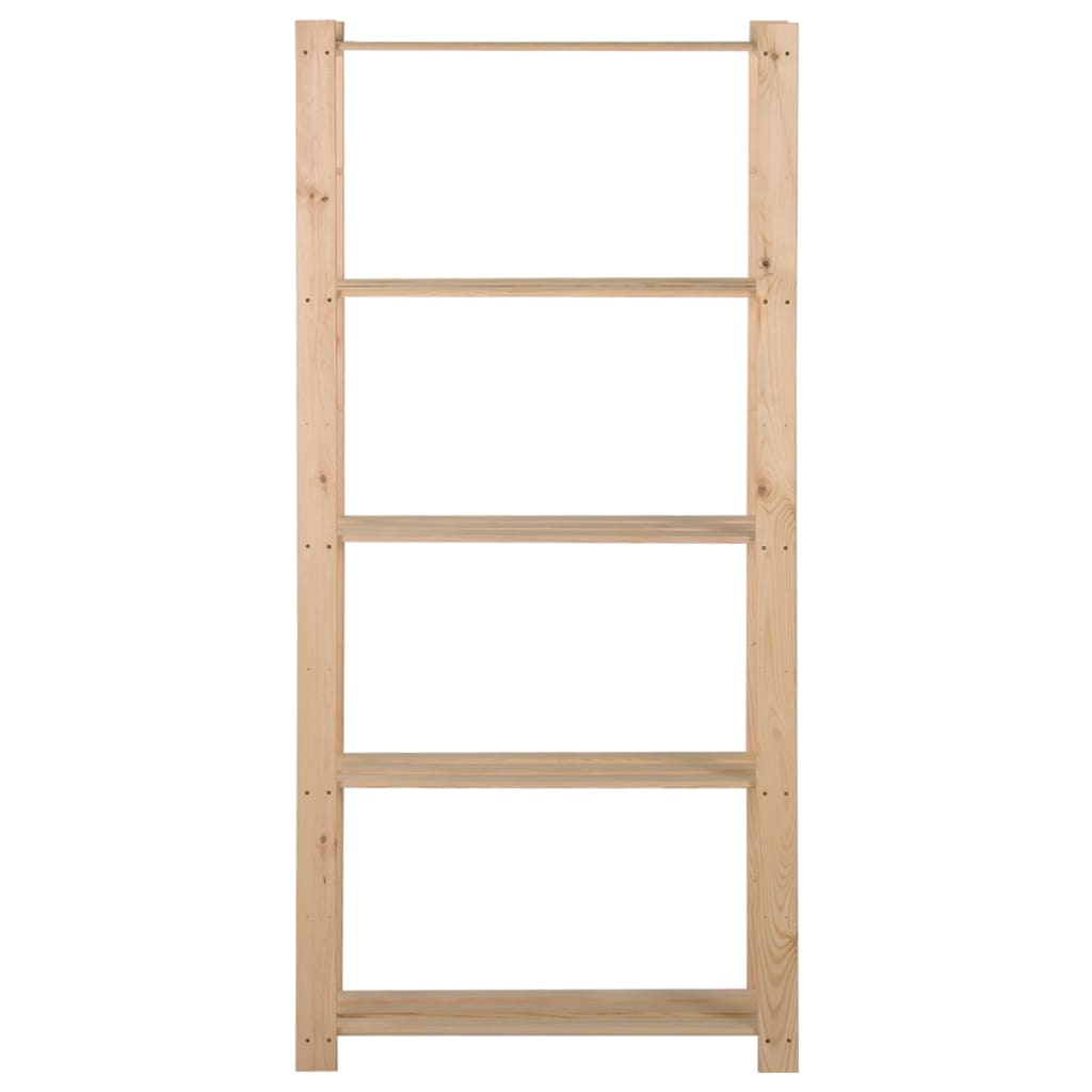 

vidaXL Opbergrek 5-laags 80x28,5x170 cm massief grenenhout