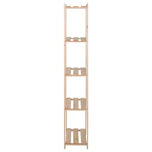 Úložný regál s 5 policemi 80 x 28,5 x 170 cm masivní borovice - obrázek 3