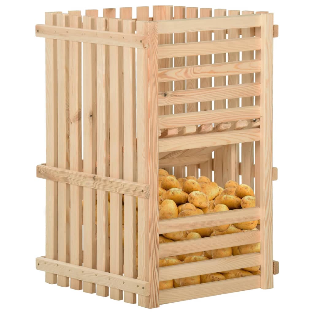 

vidaXL Aardappelkist 50x50x80 cm massief grenenhout