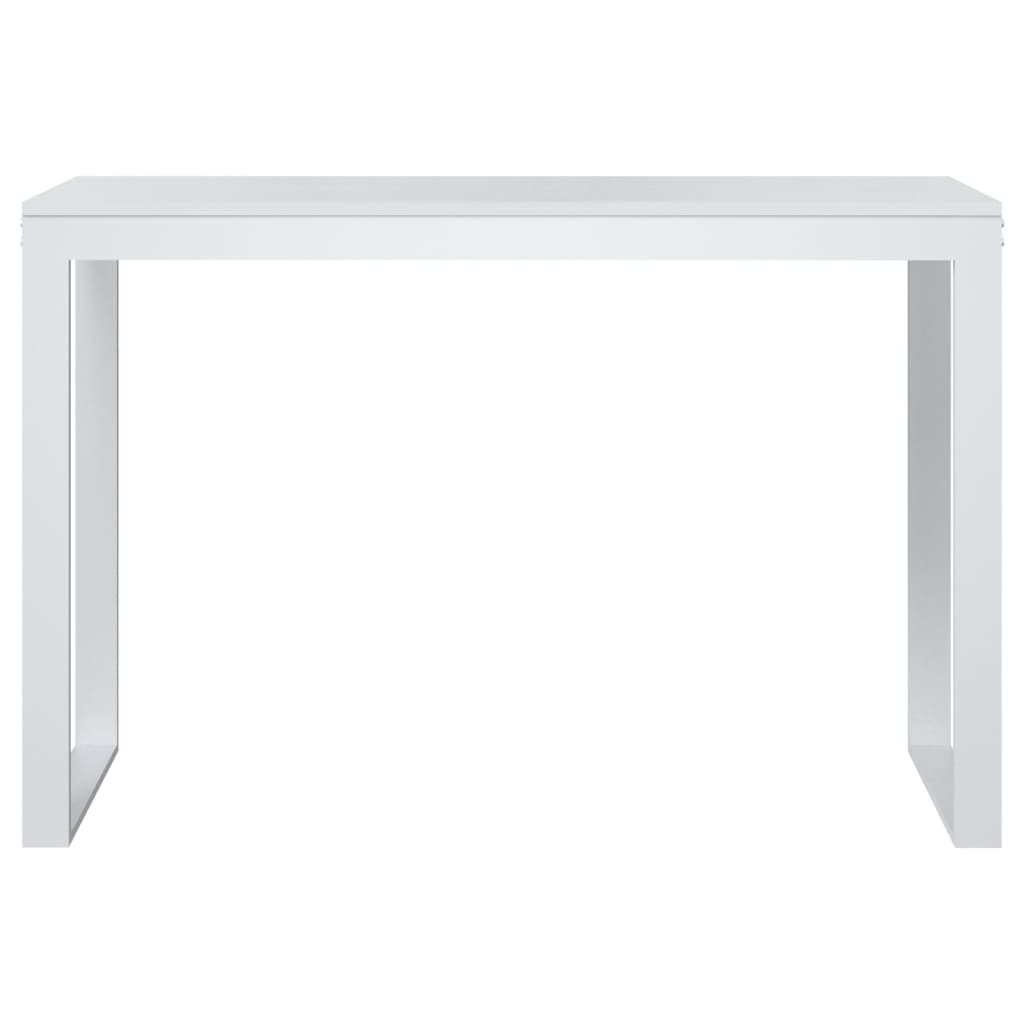 Fehér forgácslap számítógépasztal 110 x 60 x 73 cm 