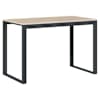 vidaXL kirjutuslaud, must ja tamm 110x60x73 cm puitlaastplaat