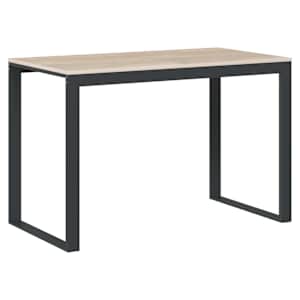 vidaXL kirjutuslaud, must ja tamm 110x60x73 cm puitlaastplaat