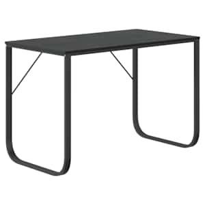 vidaXL kirjutuslaud, must 110x60x73 cm puitlaastplaat