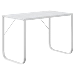 vidaXL kirjutuslaud, valge 110x60x73 cm puitlaastplaat
