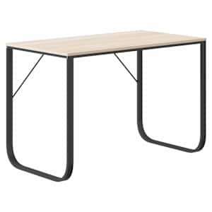 vidaXL kirjutuslaud, must ja tamm 110x60x73 cm puitlaastplaat