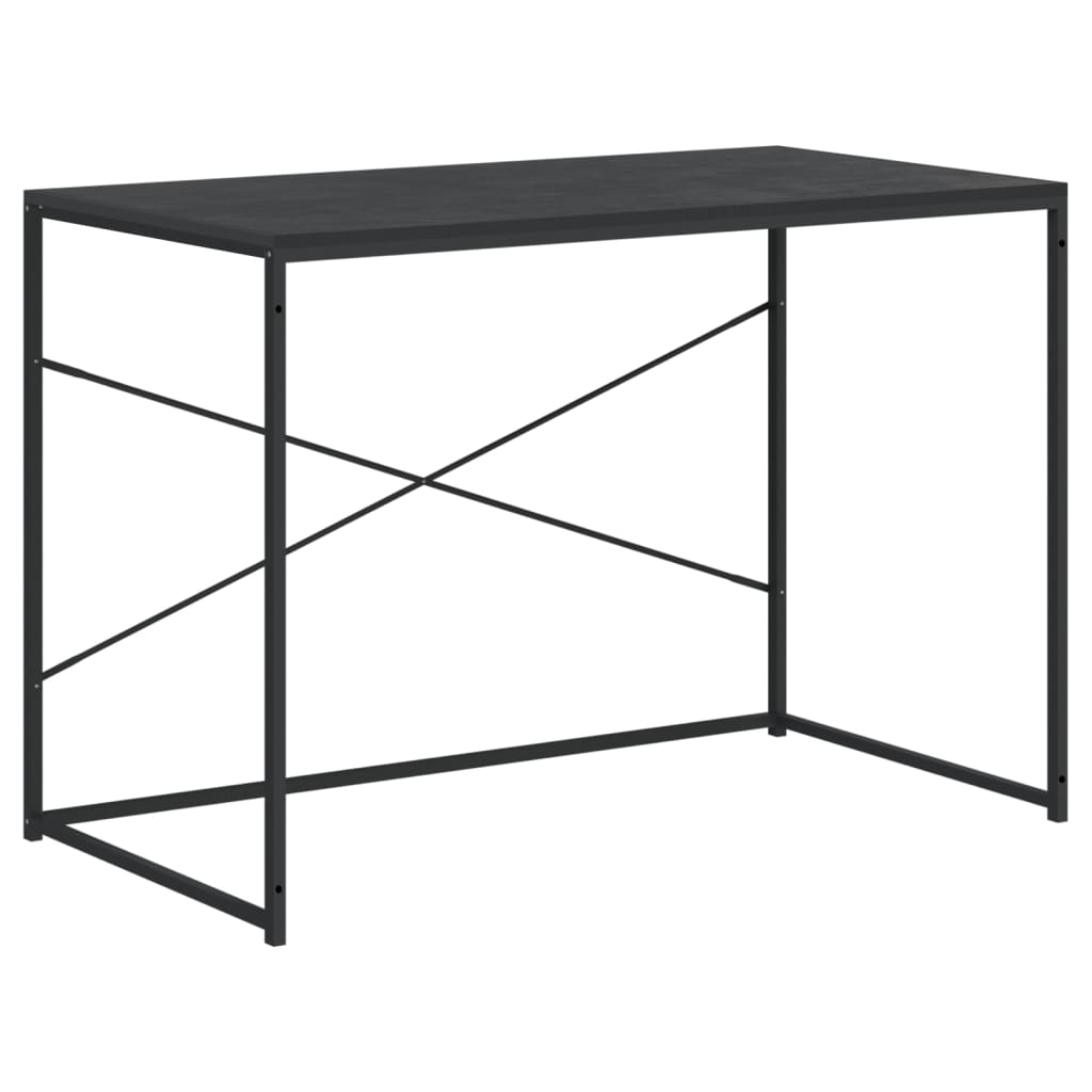 Počítačový stůl černý 110 x 60 x 70 cm dřevotříska