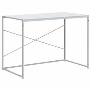 vidaXL arvutilaud, valge 110x60x70 cm tehispuit