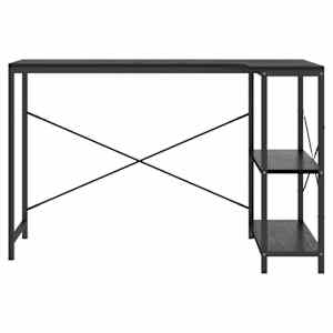 vidaXL Γραφείο Υπολογιστή Μαύρο 110 x 72 x 70 εκ. Επεξεργασμένο Ξύλο