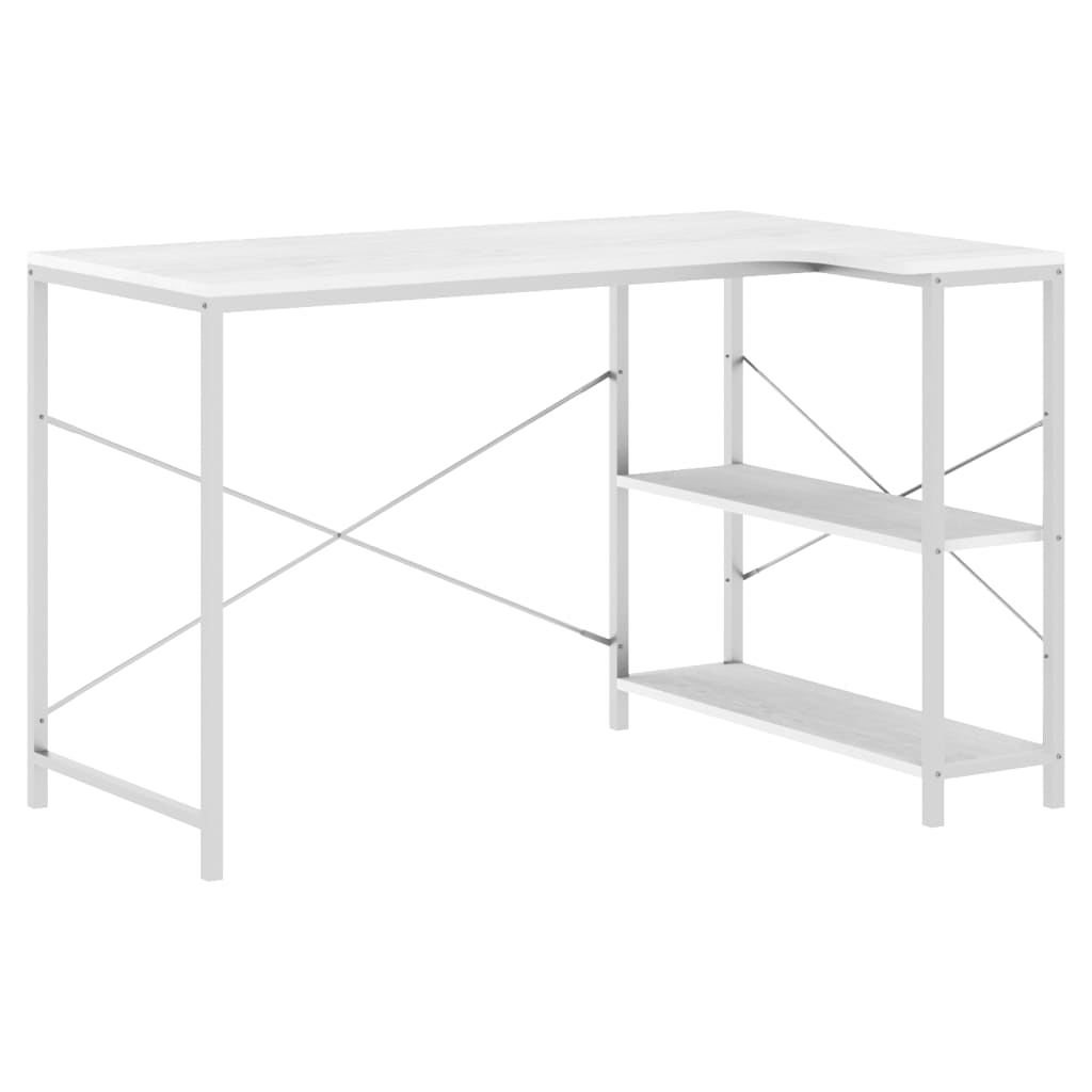 vidaXL Computerbureau 110x72x70 cm spaanplaat wit