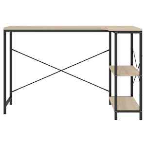 vidaXL Γραφείο Υπολογιστή Μαύρο 110 x 72 x 70 εκ. Επεξεργασμένο Ξύλο
