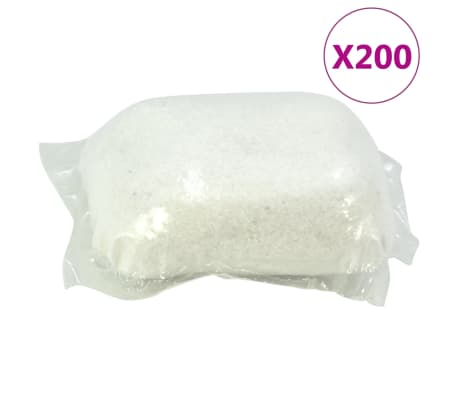 vidaXL veļas mazgāšanas kapsulas, 200 gab., baltam audumam