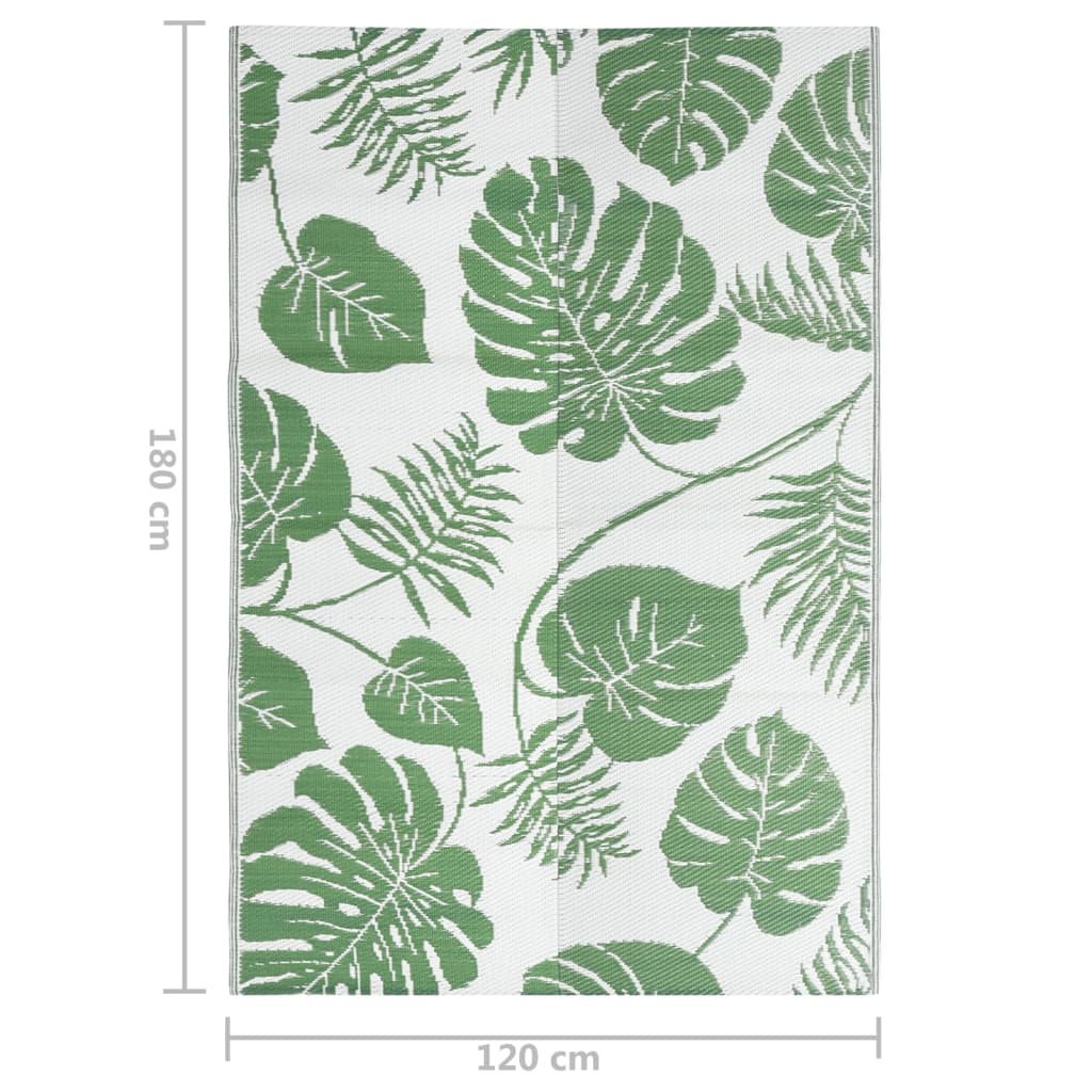 Outdoor-Teppich Grün 120x180 cm PP | Stepinfit