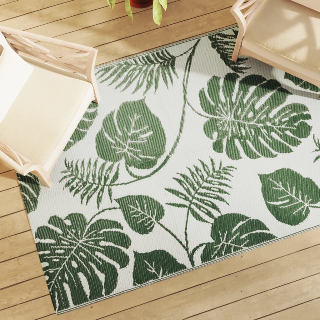 vidaXL Covor de exterior, ARAKIL verde, 140x200 cm, PP