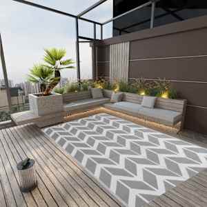 Zunanja preproga ARAKIL siva 190x290 cm PP