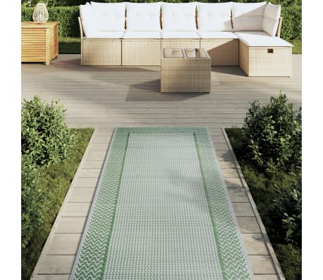 vidaXL Outdoor-Teppich ARAKIL Gr&uuml;n 80x250 cm PP