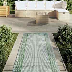 vidaXL Outdoor-Teppich ARAKIL Gr&uuml;n 80x250 cm PP