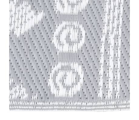 vidaXL Vonkajší koberec šedý 80x150 cm PP