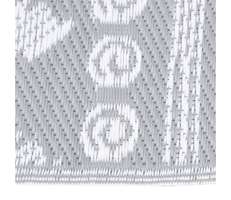 vidaXL Buitenkleed ARAKIL 140x200 cm polypropeen grijs